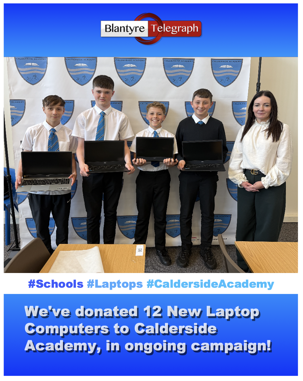 New Computers Donated to Calderside Academy - Blantyre Telegraph