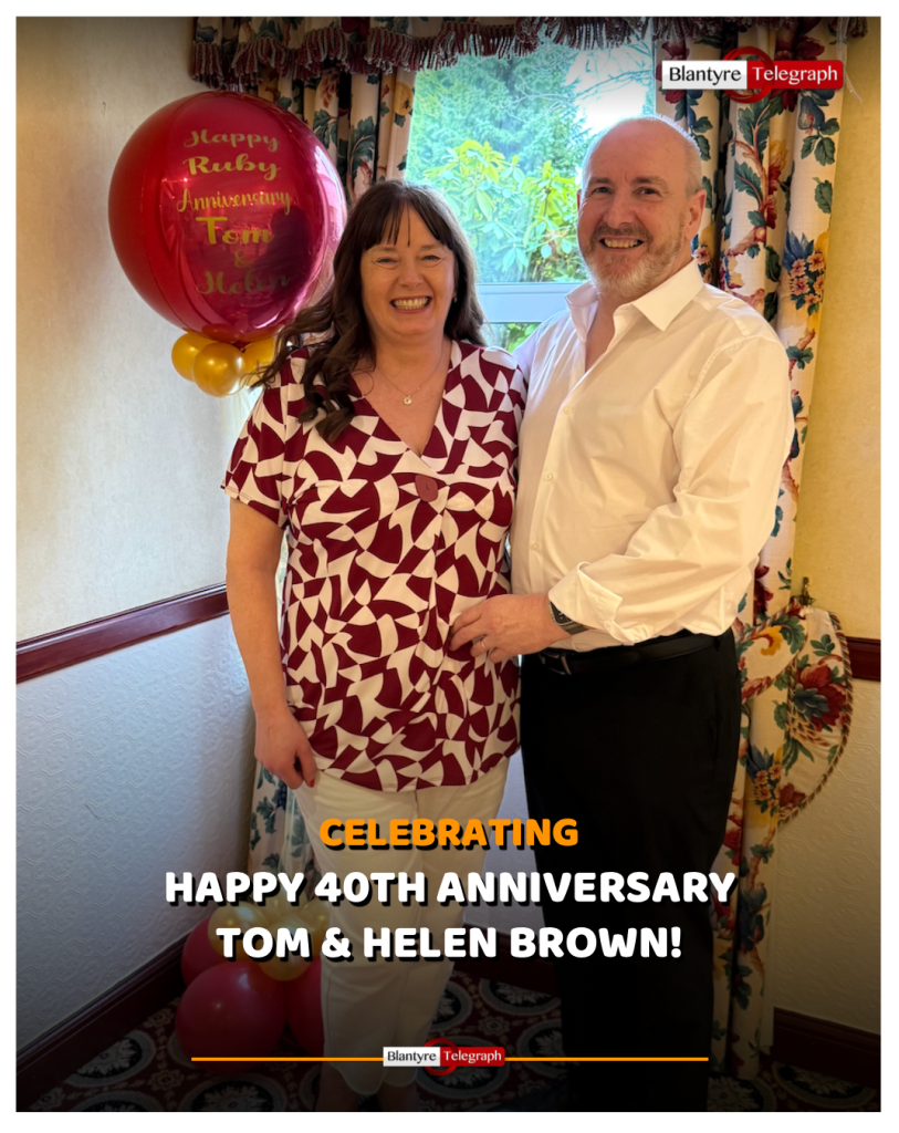Happy 40th Wedding Anniversary Tom And Helen Brown Blantyre Telegraph happy-40th-wedding-anniversary-tom-and-helen-brown-blantyre-telegraph